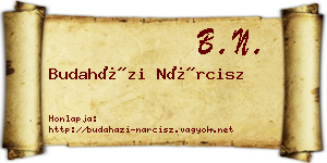 Budaházi Nárcisz névjegykártya